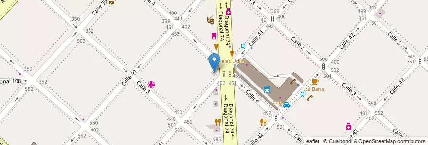 Mapa de ubicacion de Ok! Fiesta, Casco Urbano en Argentine, Province De Buenos Aires, Partido De La Plata, La Plata.