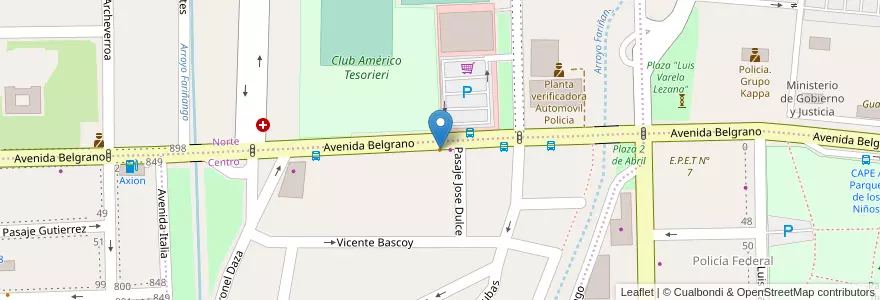 Mapa de ubicacion de Oky Panchos en アルゼンチン, カタマルカ州, Departamento Capital, Municipio De San Fernando Del Valle De Catamarca, San Fernando Del Valle De Catamarca.