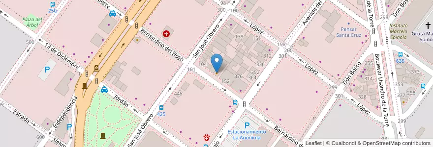 Mapa de ubicacion de OLAF en アルゼンチン, サンタクルス州, チリ, Mercado De La Ciudad, Deseado, Caleta Olivia.