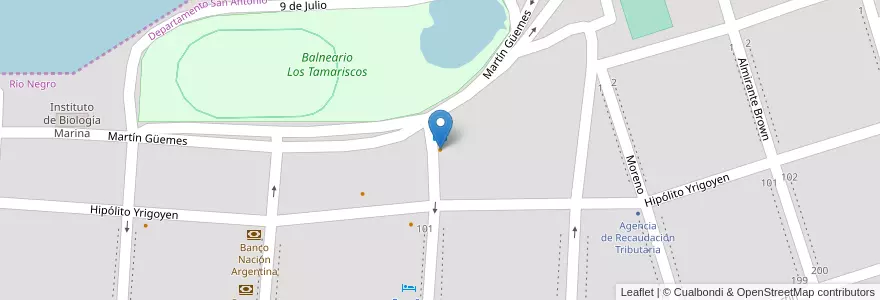 Mapa de ubicacion de OLAFF Restaurant Marisquería en Argentina, Provincia Di Río Negro, Departamento San Antonio, San Antonio Oeste, San Antonio Oeste.