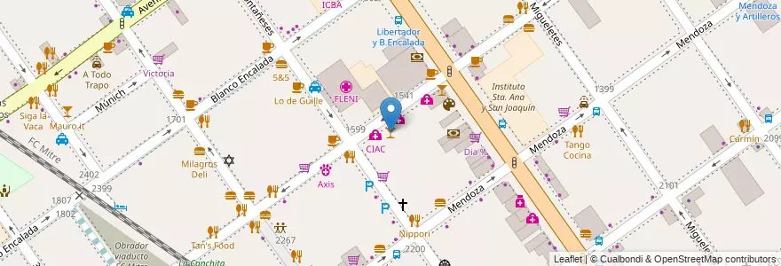 Mapa de ubicacion de Olazabar, Belgrano en アルゼンチン, Ciudad Autónoma De Buenos Aires, ブエノスアイレス, Comuna 13.