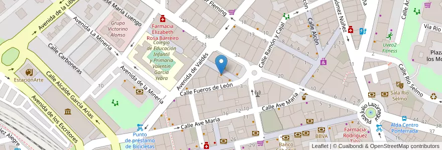 Mapa de ubicacion de Old Bar en İspanya, Castilla Y León, León, El Bierzo, Ponferrada.