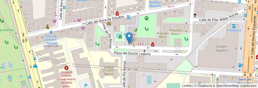 Mapa de ubicacion de Old Fashion - Viejo Estilo en إسبانيا, منطقة مدريد, منطقة مدريد, Área Metropolitana De Madrid Y Corredor Del Henares, مدريد.