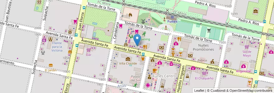 Mapa de ubicacion de Old Murray's en Argentinien, Santa Fe, Departamento Rosario, Municipio De Funes, Funes.