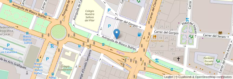 Mapa de ubicacion de Ole Vending en 西班牙, Comunitat Valenciana, 華倫西亞, Comarca De València, València.