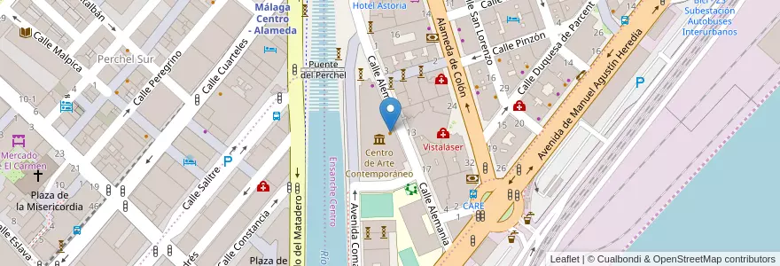 Mapa de ubicacion de Óleo Restaurante en 스페인, Andalucía, Málaga, Málaga-Costa Del Sol, Málaga.