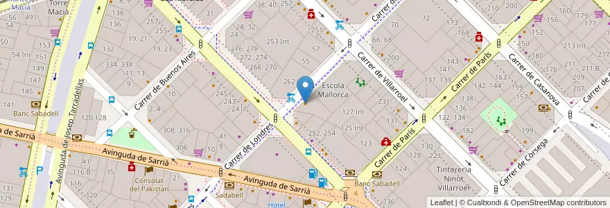 Mapa de ubicacion de Olofson en Spagna, Catalunya, Barcelona, Barcelonès, Barcelona.