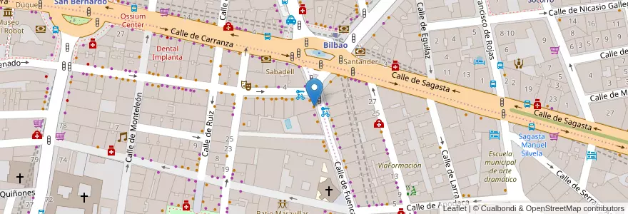 Mapa de ubicacion de Olokun en Испания, Мадрид, Мадрид, Área Metropolitana De Madrid Y Corredor Del Henares, Мадрид.