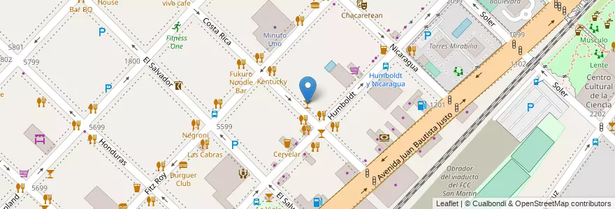 Mapa de ubicacion de On Tap, Palermo en Аргентина, Буэнос-Айрес, Буэнос-Айрес.