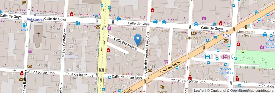 Mapa de ubicacion de O'Nabo de Lugo en Spain, Community Of Madrid, Community Of Madrid, Área Metropolitana De Madrid Y Corredor Del Henares, Madrid.