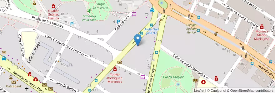Mapa de ubicacion de Onageb en إسبانيا, أرغون, سرقسطة, Zaragoza, سرقسطة.