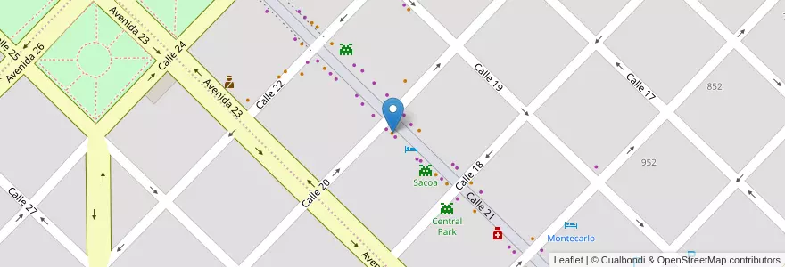 Mapa de ubicacion de Onda Burger en Arjantin, Buenos Aires, Partido De General Alvarado, Miramar.