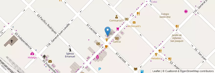 Mapa de ubicacion de Onda Shop en Argentina, Buenos Aires, Partido De General San Martín, Villa Ballester.