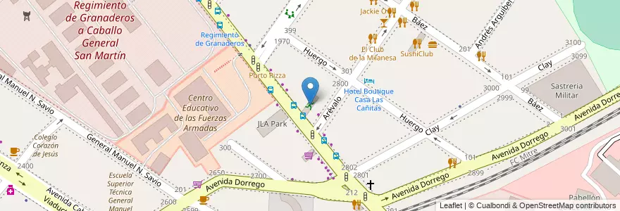 Mapa de ubicacion de Openclub, Palermo en Argentinien, Ciudad Autónoma De Buenos Aires, Buenos Aires, Comuna 14.