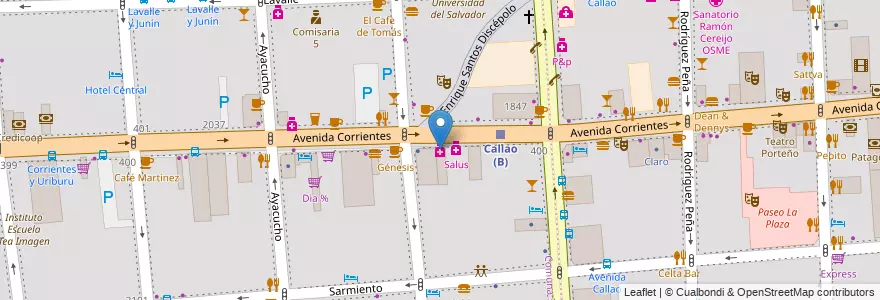 Mapa de ubicacion de Openfarma, Balvanera en Argentinië, Ciudad Autónoma De Buenos Aires, Comuna 3, Buenos Aires.