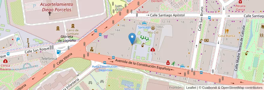 Mapa de ubicacion de Opera en Испания, Кастилия И Леон, Бургос, Alfoz De Burgos, Burgos.