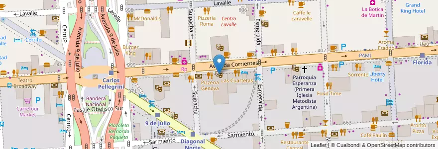 Mapa de ubicacion de Opera Allianz, San Nicolas en Аргентина, Буэнос-Айрес, Comuna 1, Буэнос-Айрес.