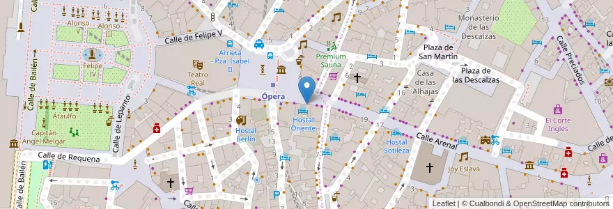 Mapa de ubicacion de opera:pizza en Spain, Community Of Madrid, Community Of Madrid, Área Metropolitana De Madrid Y Corredor Del Henares, Madrid.