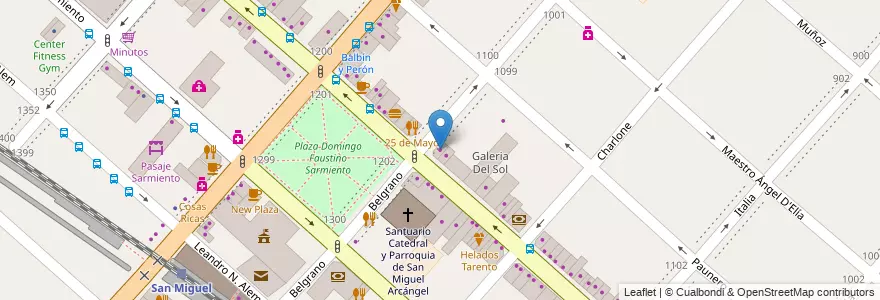 Mapa de ubicacion de Optica San Miguel en Аргентина, Буэнос-Айрес, Partido De San Miguel, San Miguel.
