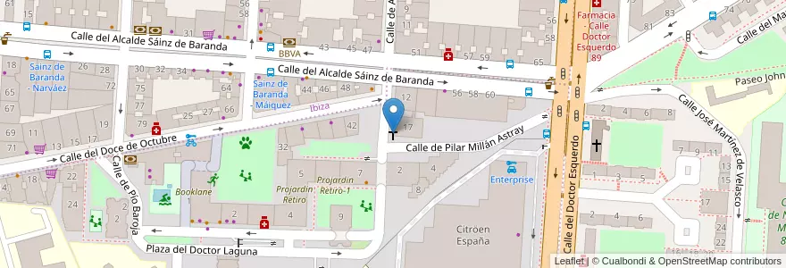 Mapa de ubicacion de Oratorio San Felipe Neri en إسبانيا, منطقة مدريد, منطقة مدريد, Área Metropolitana De Madrid Y Corredor Del Henares, مدريد.