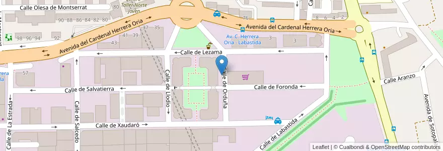 Mapa de ubicacion de ORDUÑA, CALLE, DE,3 en إسبانيا, منطقة مدريد, منطقة مدريد, Área Metropolitana De Madrid Y Corredor Del Henares, مدريد.