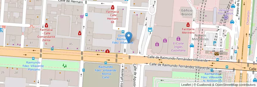Mapa de ubicacion de ORENSE, CALLE, DE,2 en Испания, Мадрид, Мадрид, Área Metropolitana De Madrid Y Corredor Del Henares, Мадрид.