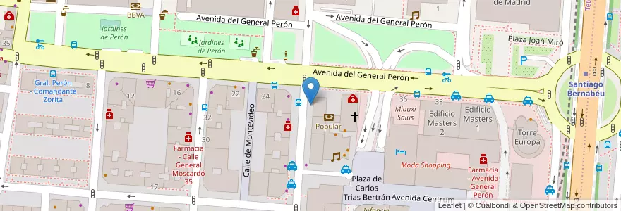 Mapa de ubicacion de ORENSE, CALLE, DE,28 en Испания, Мадрид, Мадрид, Área Metropolitana De Madrid Y Corredor Del Henares, Мадрид.