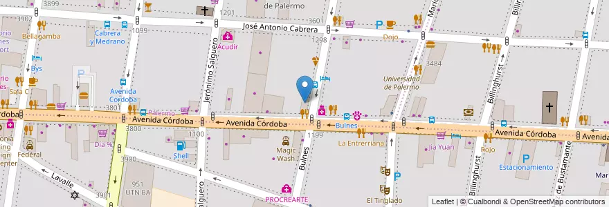Mapa de ubicacion de Organización Lois, Palermo en Аргентина, Буэнос-Айрес, Буэнос-Айрес.