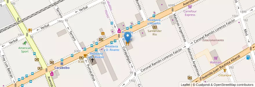 Mapa de ubicacion de Orgullo, Caballito en アルゼンチン, Ciudad Autónoma De Buenos Aires, Comuna 7, ブエノスアイレス, Comuna 6.