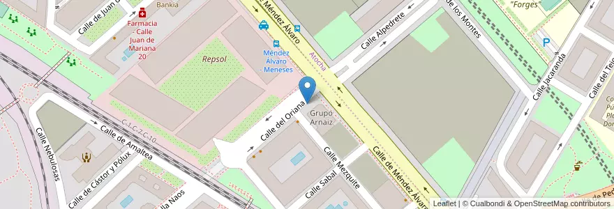 Mapa de ubicacion de ORIANA, CALLE, DEL,2 en スペイン, マドリード州, Comunidad De Madrid, Área Metropolitana De Madrid Y Corredor Del Henares, Madrid.
