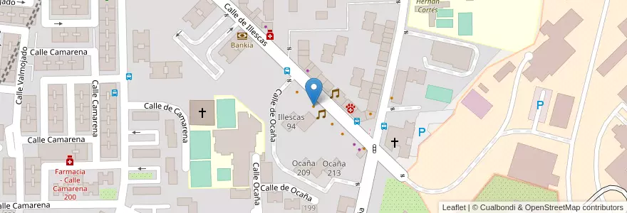 Mapa de ubicacion de Oriental en Spain, Community Of Madrid, Community Of Madrid, Área Metropolitana De Madrid Y Corredor Del Henares, Madrid.
