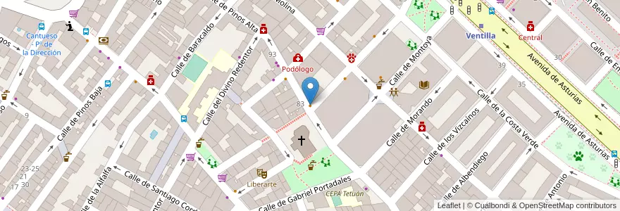 Mapa de ubicacion de Oriente Express en Испания, Мадрид, Мадрид, Área Metropolitana De Madrid Y Corredor Del Henares, Мадрид.