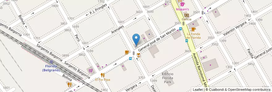 Mapa de ubicacion de Orion Hermanos en Argentinië, Buenos Aires, Partido De Vicente López, Vicente López.