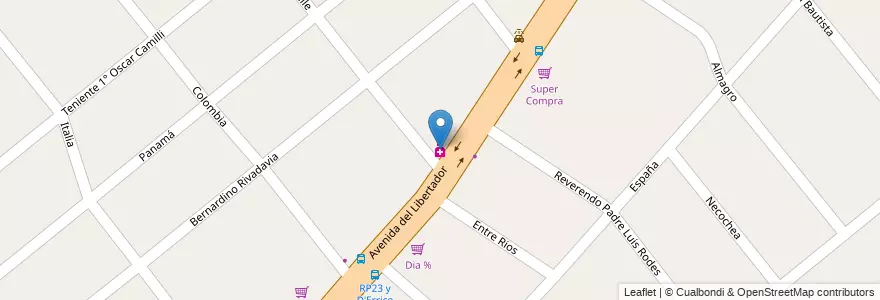 Mapa de ubicacion de Orlowsky en Arjantin, Buenos Aires, Partido De Moreno, Moreno.