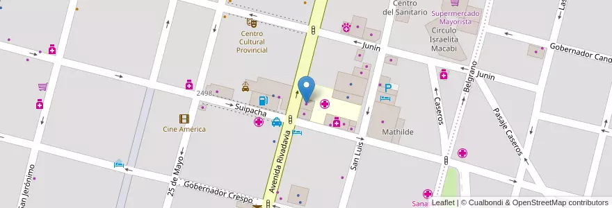 Mapa de ubicacion de ORTOPEDIA Y CIRUGIA VIKINGO en الأرجنتين, سانتا في, إدارة العاصمة, سانتا في العاصمة, سانتا في.