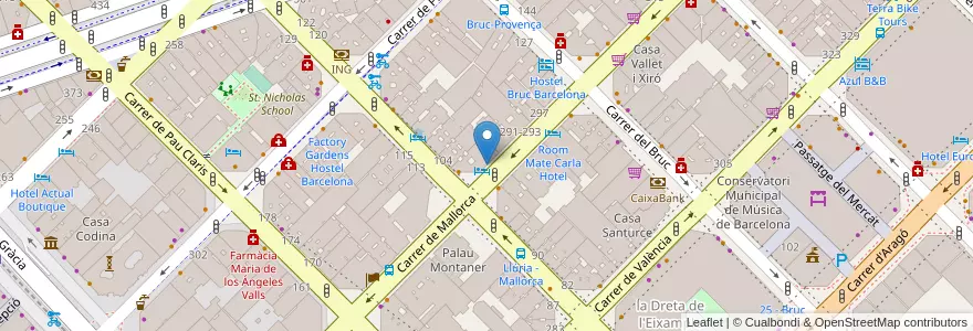 Mapa de ubicacion de Os Ancares en Испания, Каталония, Барселона, Барселонес, Барселона.