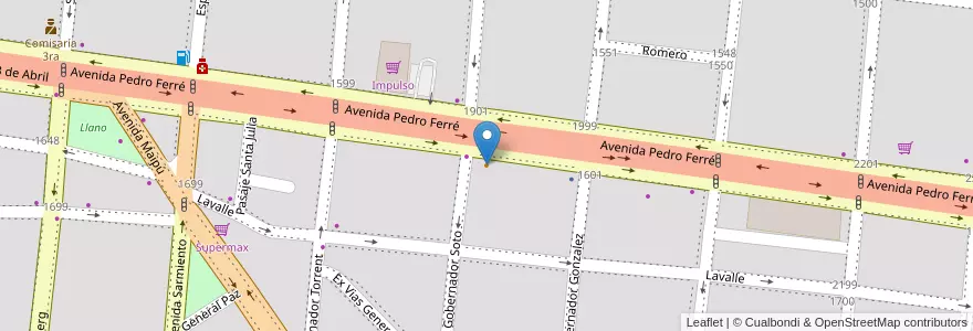Mapa de ubicacion de Oscar en Argentina, Corrientes, Departamento Capital, Corrientes, Corrientes.