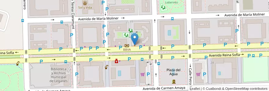 Mapa de ubicacion de Oscar en Spanien, Autonome Gemeinschaft Madrid, Autonome Gemeinschaft Madrid, Área Metropolitana De Madrid Y Corredor Del Henares, Leganés.