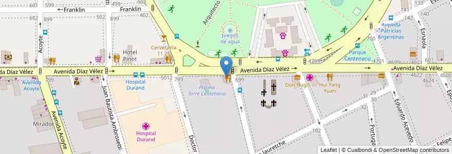 Mapa de ubicacion de Oscar, Caballito en Аргентина, Буэнос-Айрес, Буэнос-Айрес, Comuna 6.
