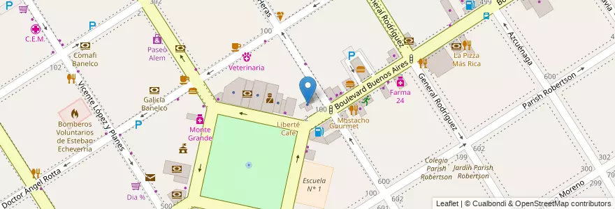 Mapa de ubicacion de Oscar M. Redin e Hijos S.A. en Arjantin, Buenos Aires, Partido De Esteban Echeverría, Monte Grande.