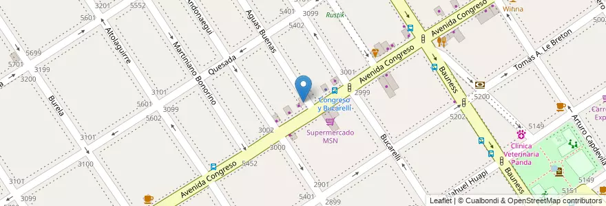 Mapa de ubicacion de Oscar Studio, Villa Urquiza en Argentina, Autonomous City Of Buenos Aires, Comuna 12, Autonomous City Of Buenos Aires.