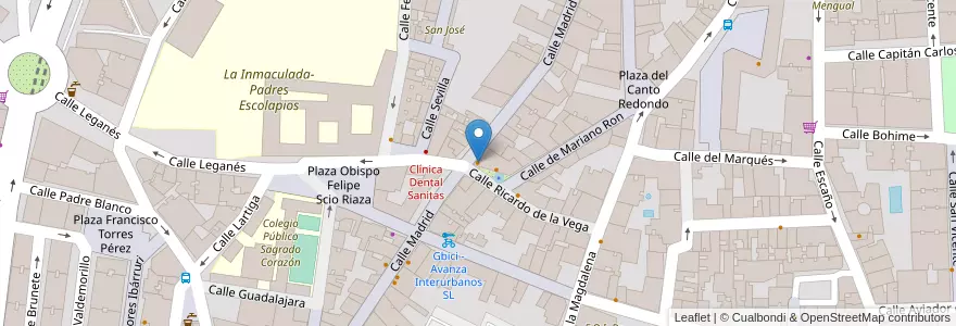 Mapa de ubicacion de Oskar Burger en 스페인, Comunidad De Madrid, Comunidad De Madrid, Área Metropolitana De Madrid Y Corredor Del Henares, Getafe.