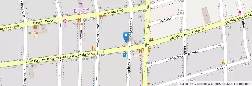 Mapa de ubicacion de O.S.P.I.H.M.P., Boedo en 阿根廷, Ciudad Autónoma De Buenos Aires, Comuna 5, 布宜诺斯艾利斯.