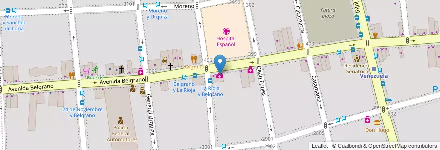 Mapa de ubicacion de Osteolife, Balvanera en آرژانتین, Ciudad Autónoma De Buenos Aires, Comuna 3, Buenos Aires.