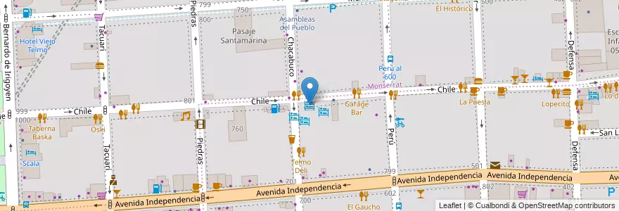 Mapa de ubicacion de Ostinatto, San Telmo en Argentine, Ciudad Autónoma De Buenos Aires, Comuna 1, Buenos Aires.