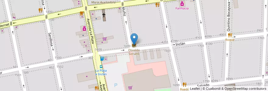Mapa de ubicacion de Osvaldo Soriano, Boedo en アルゼンチン, Ciudad Autónoma De Buenos Aires, Comuna 5, ブエノスアイレス.