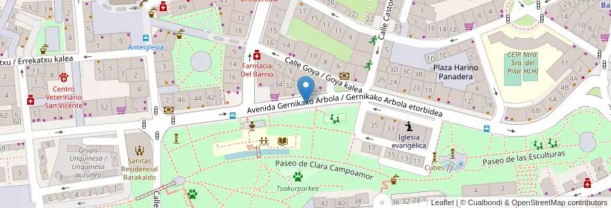 Mapa de ubicacion de OTA - TAO (7) en 西班牙, 巴斯克, 比斯开, Bilboaldea, Barakaldo.
