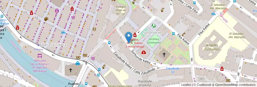 Mapa de ubicacion de OTA/TAO (10) en Spain, Autonomous Community Of The Basque Country, Biscay, Greater Bilbao, Bilbao.