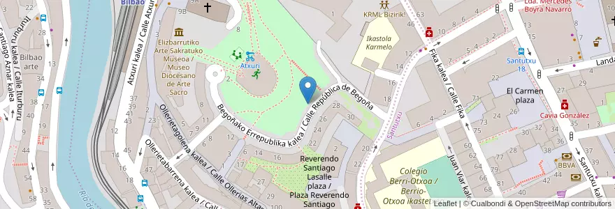 Mapa de ubicacion de OTA/TAO (11) en España, Euskadi, Bizkaia, Bilboaldea, Bilbao.