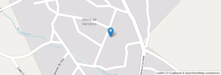 Mapa de ubicacion de Otero de Herreros en İspanya, Castilla Y León, Segovia, Otero De Herreros.